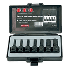 Juego Dados []1/2 Impacto Allen 4-14mm 7 Pzs (4077), Force Negro 1