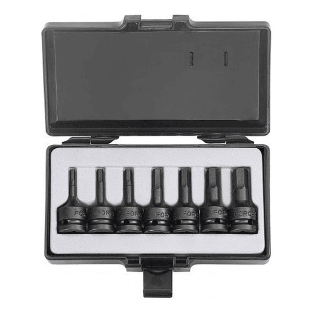 Juego Dados []1/2 Impacto Allen 4-14mm 7 Pzs (4077), Force Negro 2