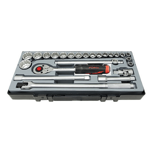 Juego Dados Polig 1/2'' De 5/16'' A 1.1/4'' (4243s-9) Force Color 4243s-9 2