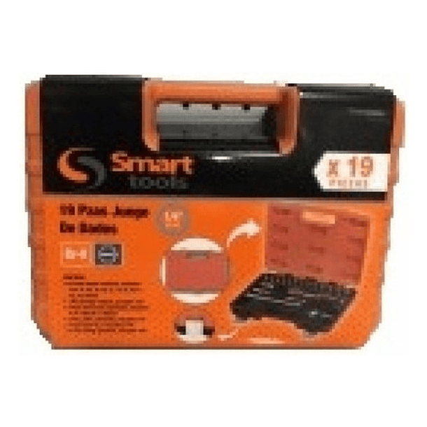 Juego De Dados 1/4`` De 4 A 14mm.19 Piezas (6104510),smart 2