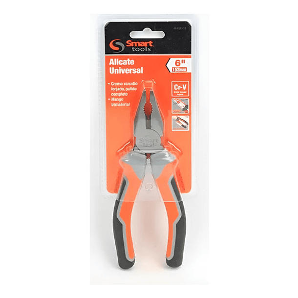 Alicate Universal 6´´ Acero Al Cromo Vanadio Smart Tools 1