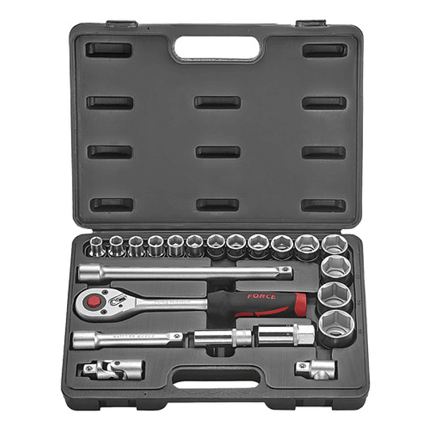 Juego Dados De 1/2'' Hex. 10-32mm 22 Piezas (4223) Force 1