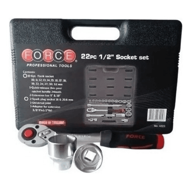 Juego Dados De 1/2'' Hex. 10-32mm 22 Piezas (4223) Force 3