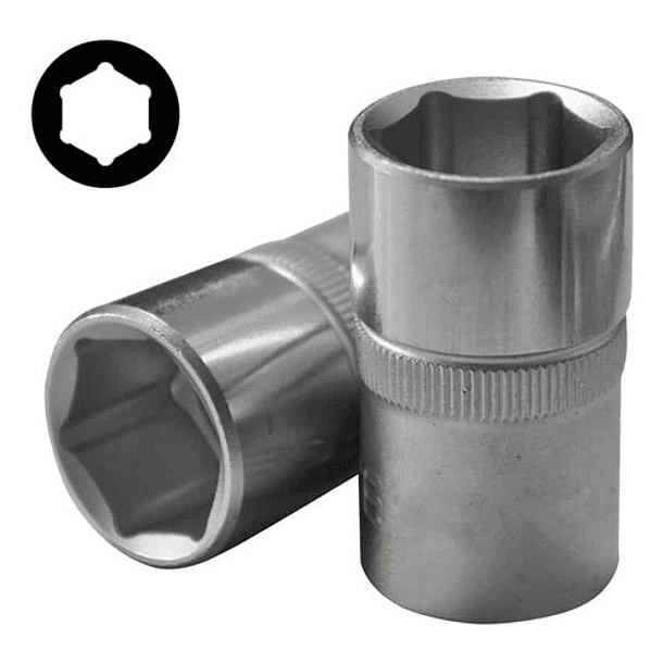 Juego Dados De 1/2'' Hex. 10-32mm 22 Piezas (4223) Force 5