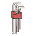 Juego De Llaves Allen 1.5-10 Mm Bola/larga Force (5093lb) 1