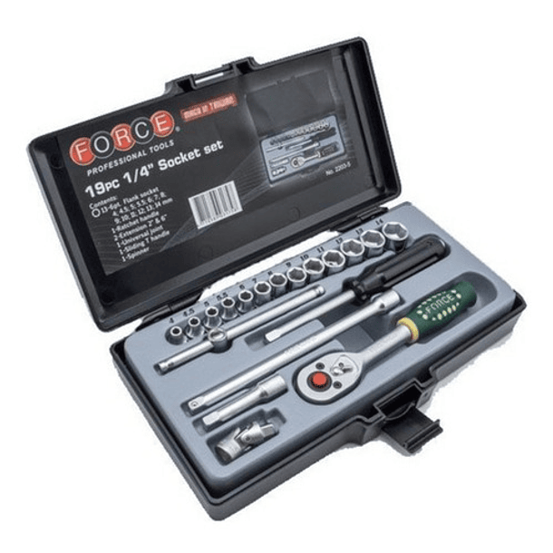 Juego De Dados 1/4'' De 19 Piezas 4-14mm (2203) Force Cromad 3