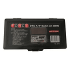 Juego Dados Poligonal []1/4`` Mm./pulg. 31 Pzs (2312), Force 2