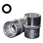 Juego Dados Poligonal []1/4`` Mm./pulg. 31 Pzs (2312), Force 3