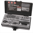 Juego Dados Largo []1/4` 24 Pz, M/m, Hexagonal (2253), Force 2