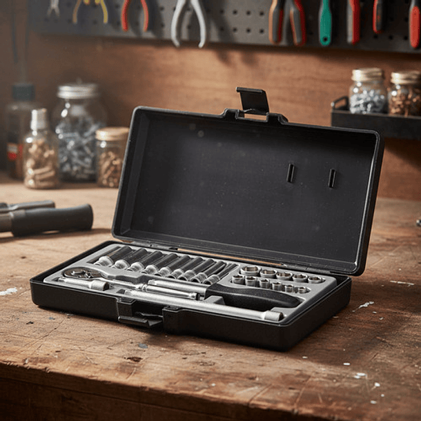 Juego Dados Largo []1/4` 24 Pz, M/m, Hexagonal (2253), Force 3