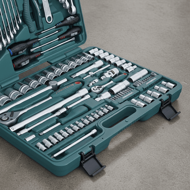 Juego Dados Combinados 1/4 - 1/2 De 101 Pzas Jonnesway 6