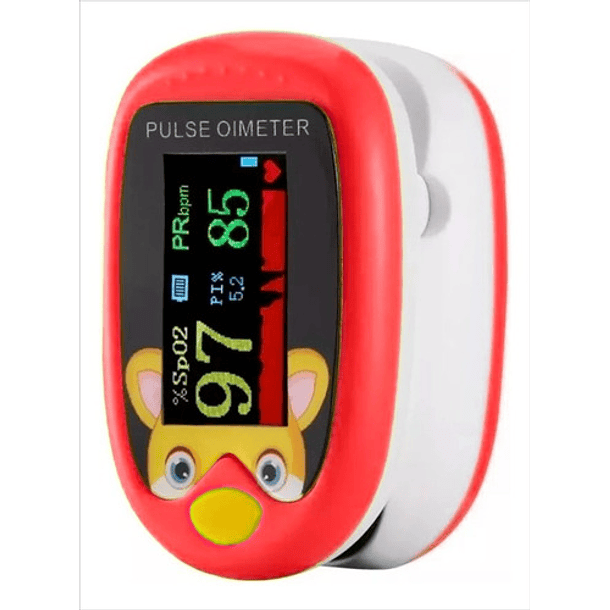 Oxímetro De Dedo Oximeter Recargable Usb C Para Niños Y Adultos Led Amarillo 4