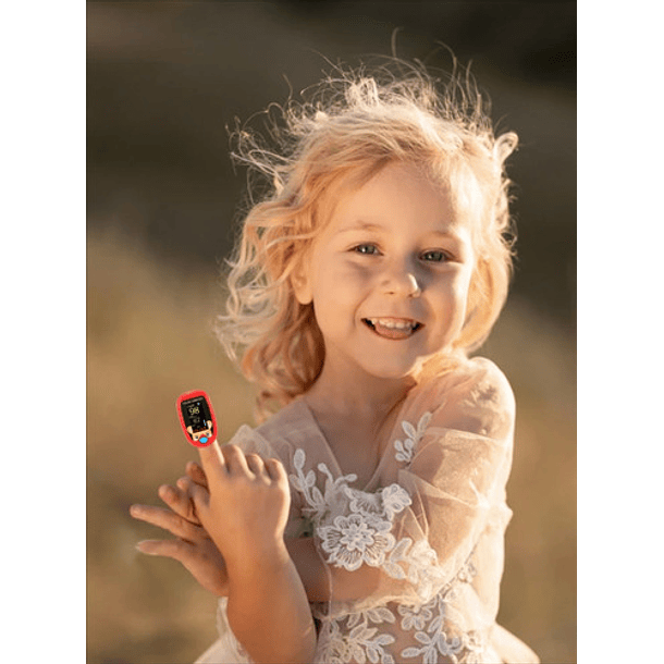 Oxímetro De Dedo Oximeter Recargable Usb C Para Niños Y Adultos Led Amarillo 6