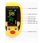 Oxímetro De Dedo Oximeter Recargable Usb C Para Niños Y Adultos Led Amarillo 10