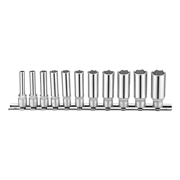 Jgo. Dados 1/4`` 5/32``-9/16`` Largos Hex.(21110d-5) Force 1