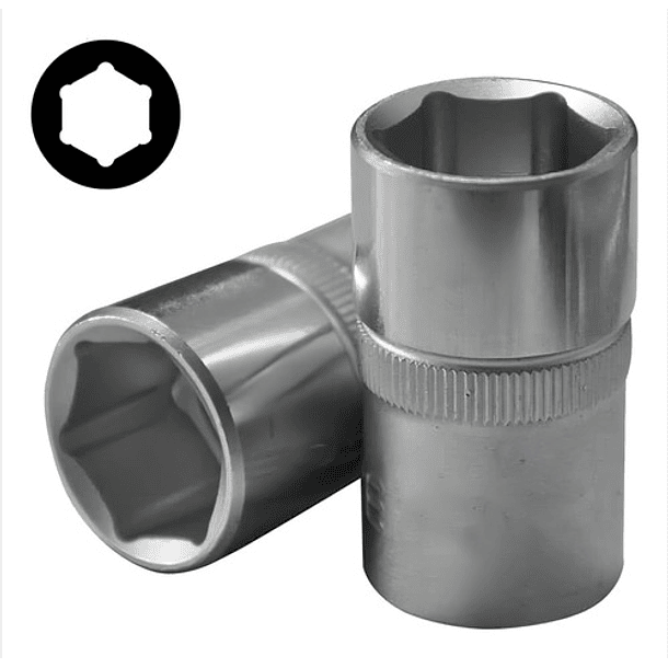 Juego De Dados 1/4 De 46 Pzas. Milimétrico. Force 2461-5 Gris 2