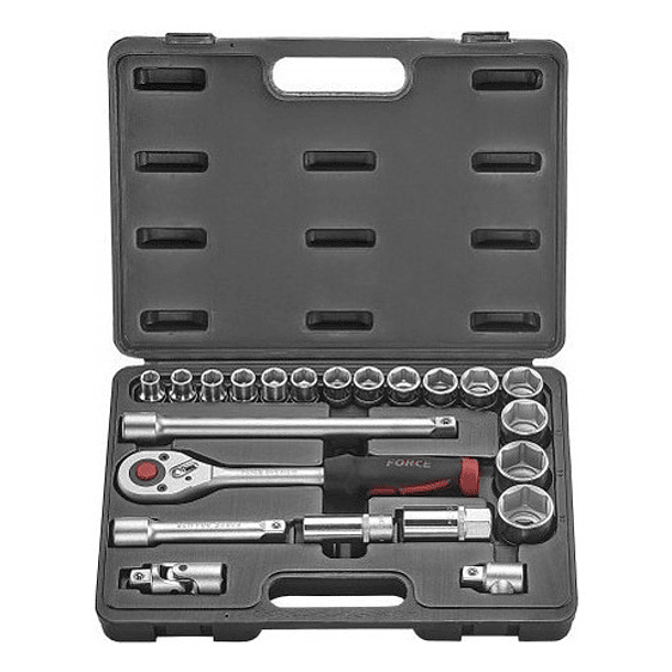 Juego De Dados Hexagonales 1/2`` 10-32mm (4223), Force 2