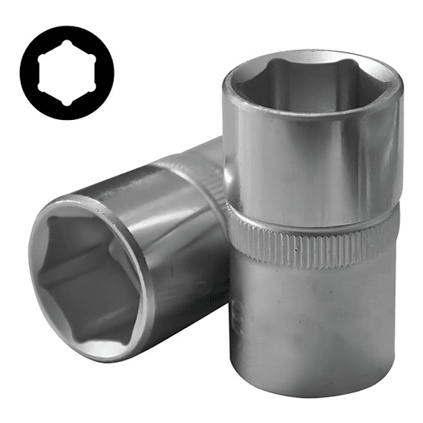 Juego De Dados Hexagonales 1/2`` 10-32mm (4223), Force 3