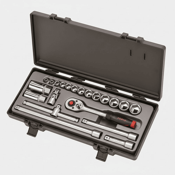 Juego Dados 3/8'' De 1/4'' A 7/8'' 21 Piezas (3212) - Force 5