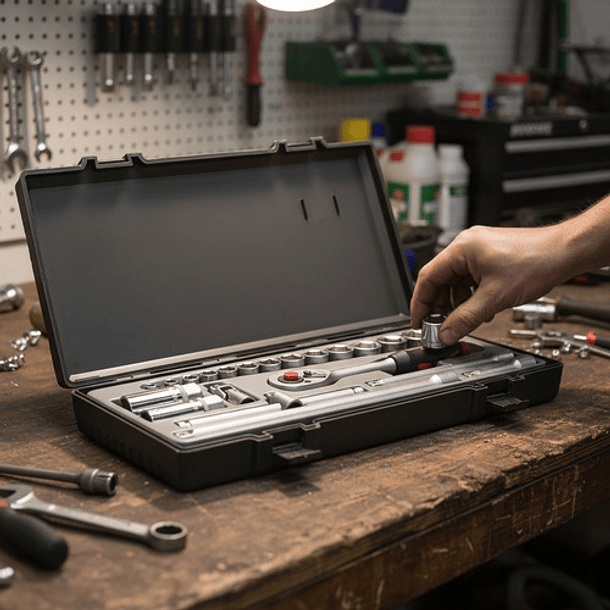 Juego Dados 3/8'' De 1/4'' A 7/8'' 21 Piezas (3212) - Force 7