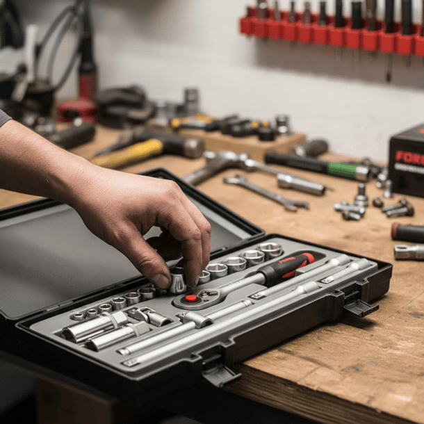 Juego Dados 3/8'' De 1/4'' A 7/8'' 21 Piezas (3212) - Force 8