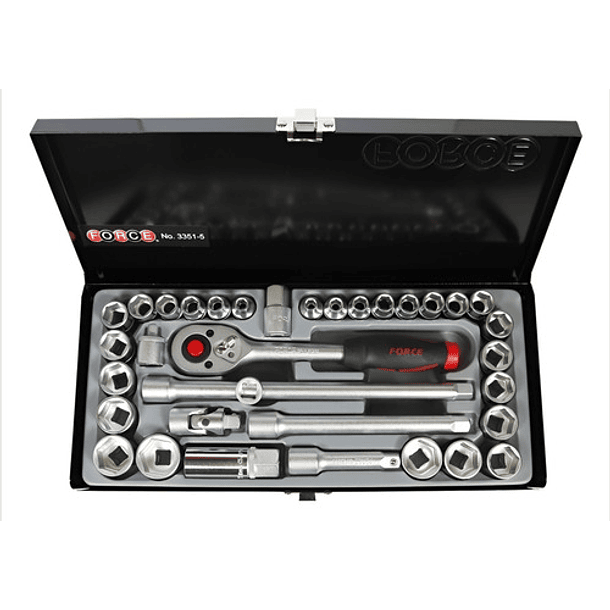 Juego De Dados Hexagonales 3/8 Mm Y Pulg. Force 3351-5 1