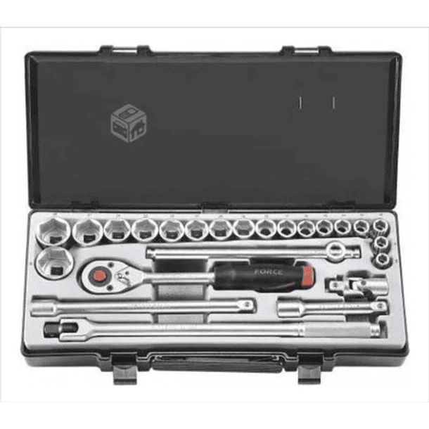 Juego De Dados Hexagonales 3/8 Mm Y Pulg. Force 3351-5 3