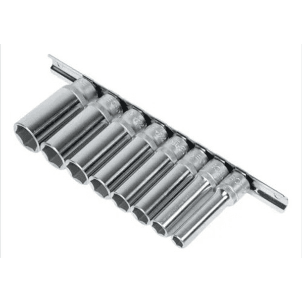 Juego De Dados 3/8`` De 8-19 Mm Largos Hex. (3082), Force 6