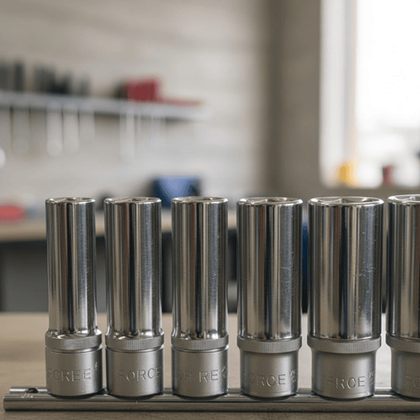 Juego De Dados 3/8`` De 8-19 Mm Largos Hex. (3082), Force 8