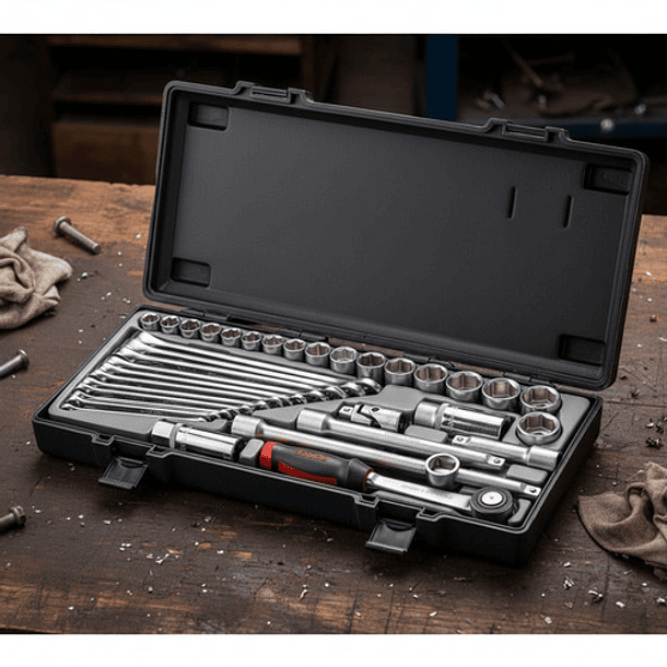 Juego Dados 3/8'' Y Llaves De 36 Piezas (3361) Force 8