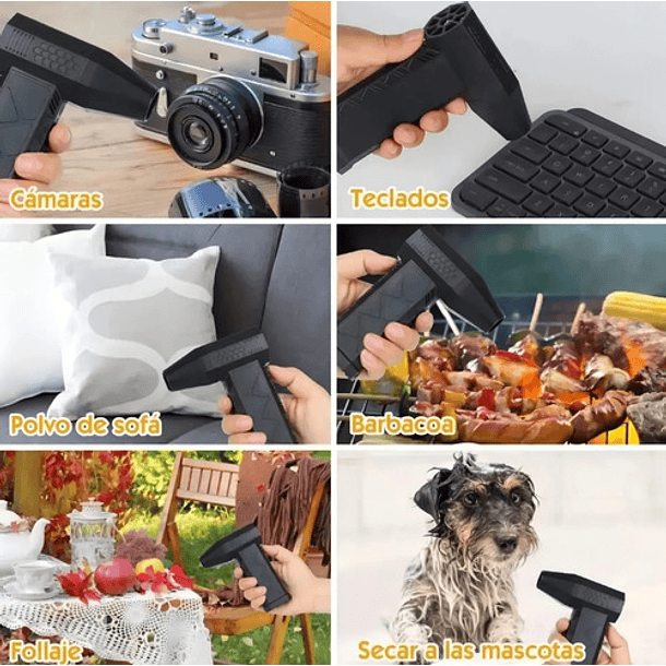 Soplador Portátil 130000rpm 5000mah 3 Velocidades Recargable 3