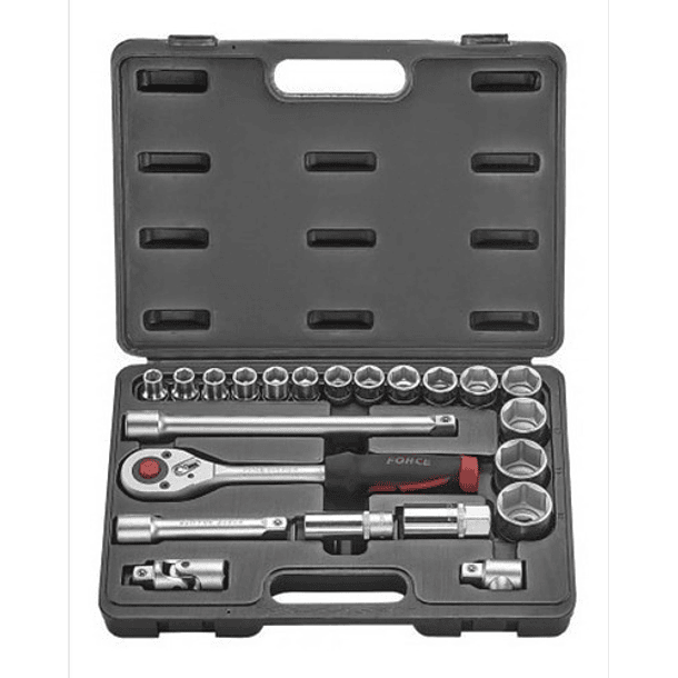 Juego De Dados Hexagonales 1/2''  10mm-32mm (4223), Force 1