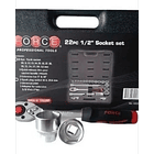 Juego De Dados Hexagonales 1/2''  10mm-32mm (4223), Force 4