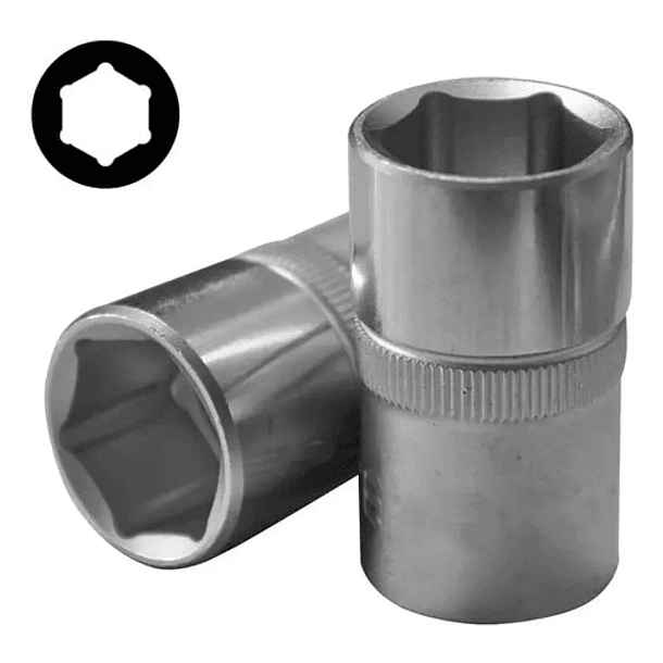 Juego De Dados Hexagonales 1/2''  10mm-32mm (4223), Force 5