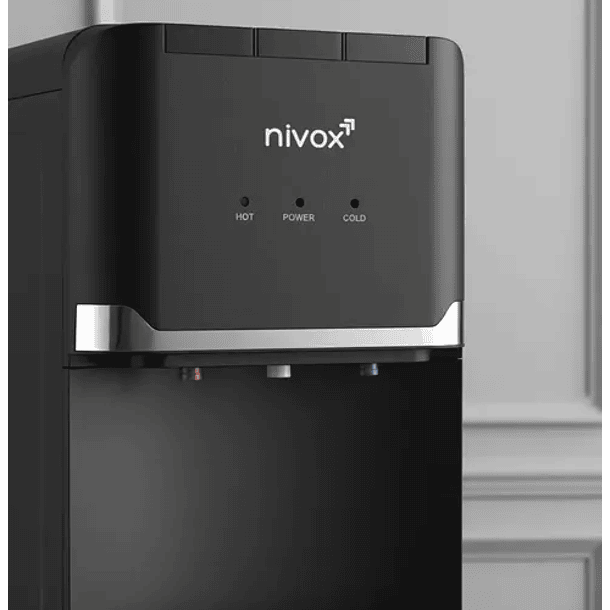 Dispensador Eléctrico Agua Fría Y Caliente Ventilador Gris 3