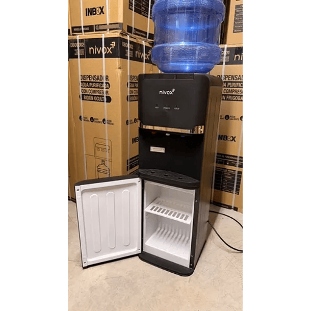 Dispensador Eléctrico Agua Fría Y Caliente Ventilador Gris 5