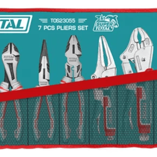 Set De 7 Alicates Marca Total Tos23055