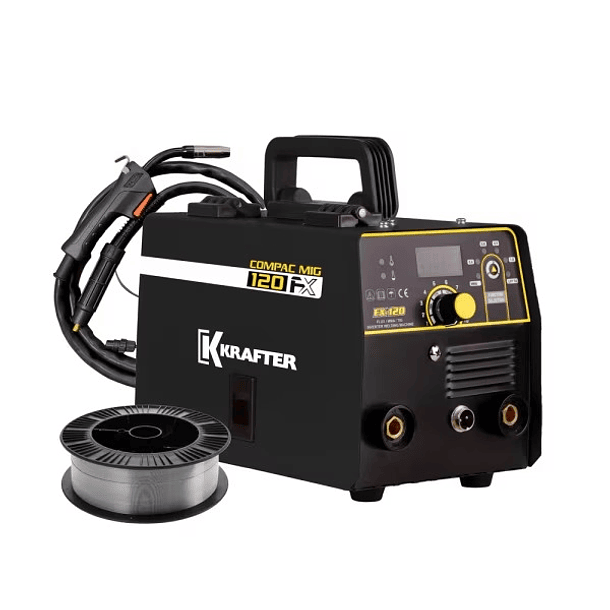 Soldadora Krafter compac mig 120 flux