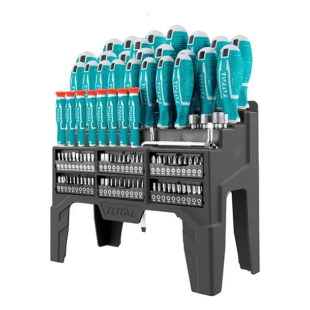 Kit Set Juego Destornilladores 100 Piezas Total 2