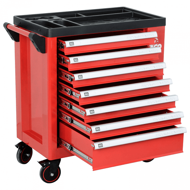 Carro s/ herramientas 7 cajones + puerta lateral 3