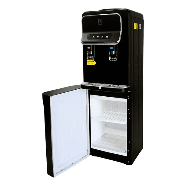 Dispensador de Agua Compresor Pedestal Frigobar Negro Mate