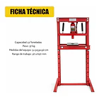 Prensa Hidráulica 12 Toneladas Tipo H con Gato Acero Ajustable 5