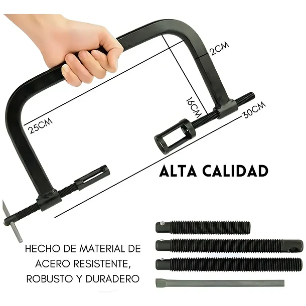Set Extractor Compresor Prensa Resortes Retenes De Válvula 10 UND