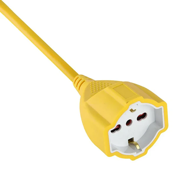 Extensión Eléctrica Shuko 16A 4 Toma(s) 10 m Amarillo HALUX 2