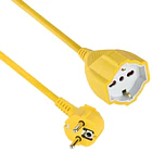 Extensión Eléctrica Shuko 16A 4 Toma(s) 10 m Amarillo HALUX 4