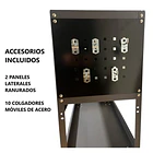Carro Porta Herramientas de Acero Con Soportes Organizadores Color Gris 3