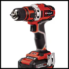 Taladro Atornillador Percutor Inalámbrico Einhell + 2 Baterias 2.0Amp + 1 Cargador + Maletín 6