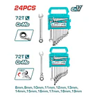 Set Llaves  de trinquete flexible de 24 piezas Cromo Vanadio Total 1