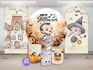 Kit Digital Painel + Trio + Laterais - Halloween-02 