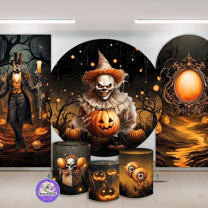 Kit Digital Painel + Trio + Laterais - Halloween-04 1